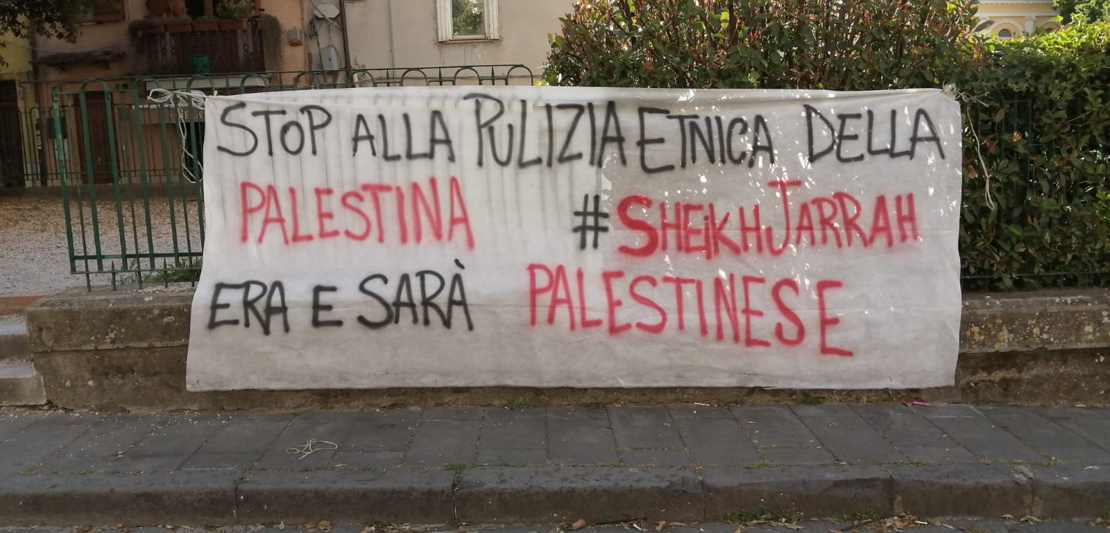 “Stop alla pulizia etnica della Palestina’, presidio di Potere al Popolo Sannio