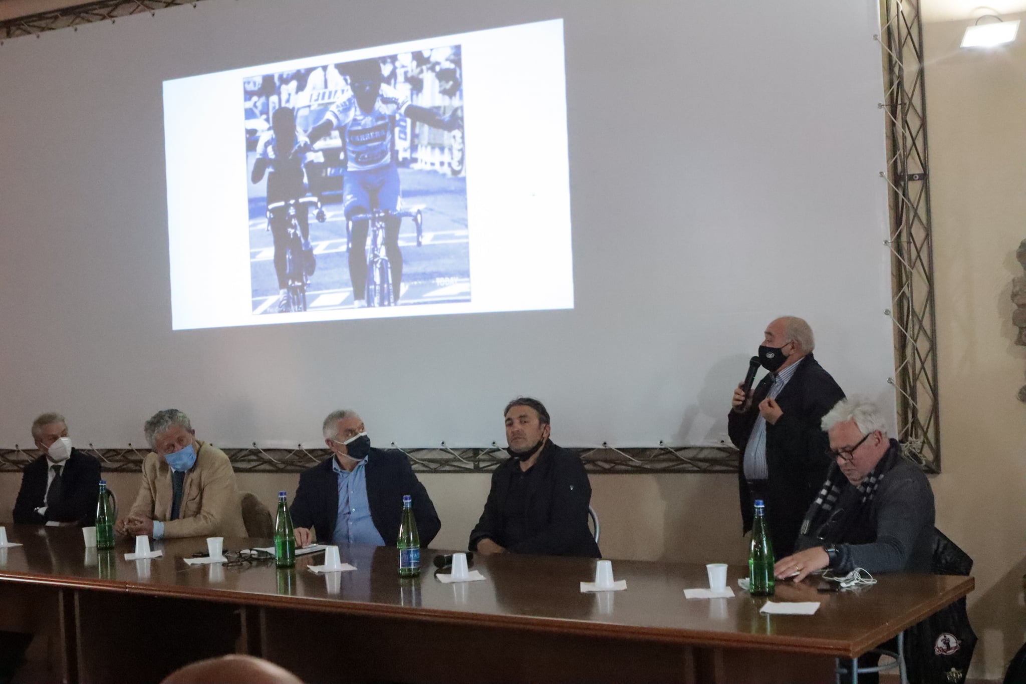 Giro d’Italia nel Sannio, ieri a Guardia Sanframondi il convegno con l’ex corridore Claudio Chiappucci
