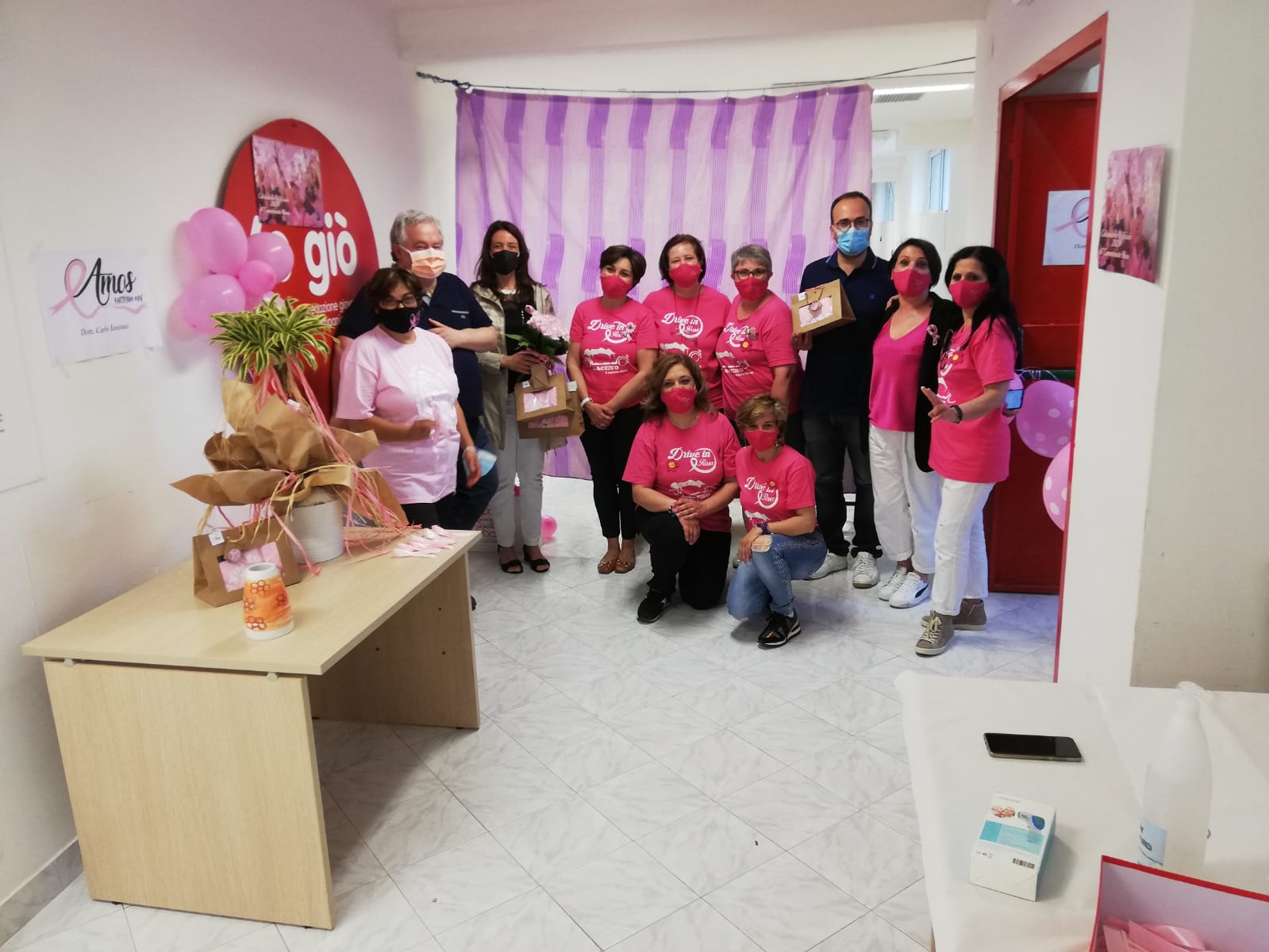 Amos Partenio va in trasferta, la prevenzione in rosa del tumore sbarca a Palma Campania