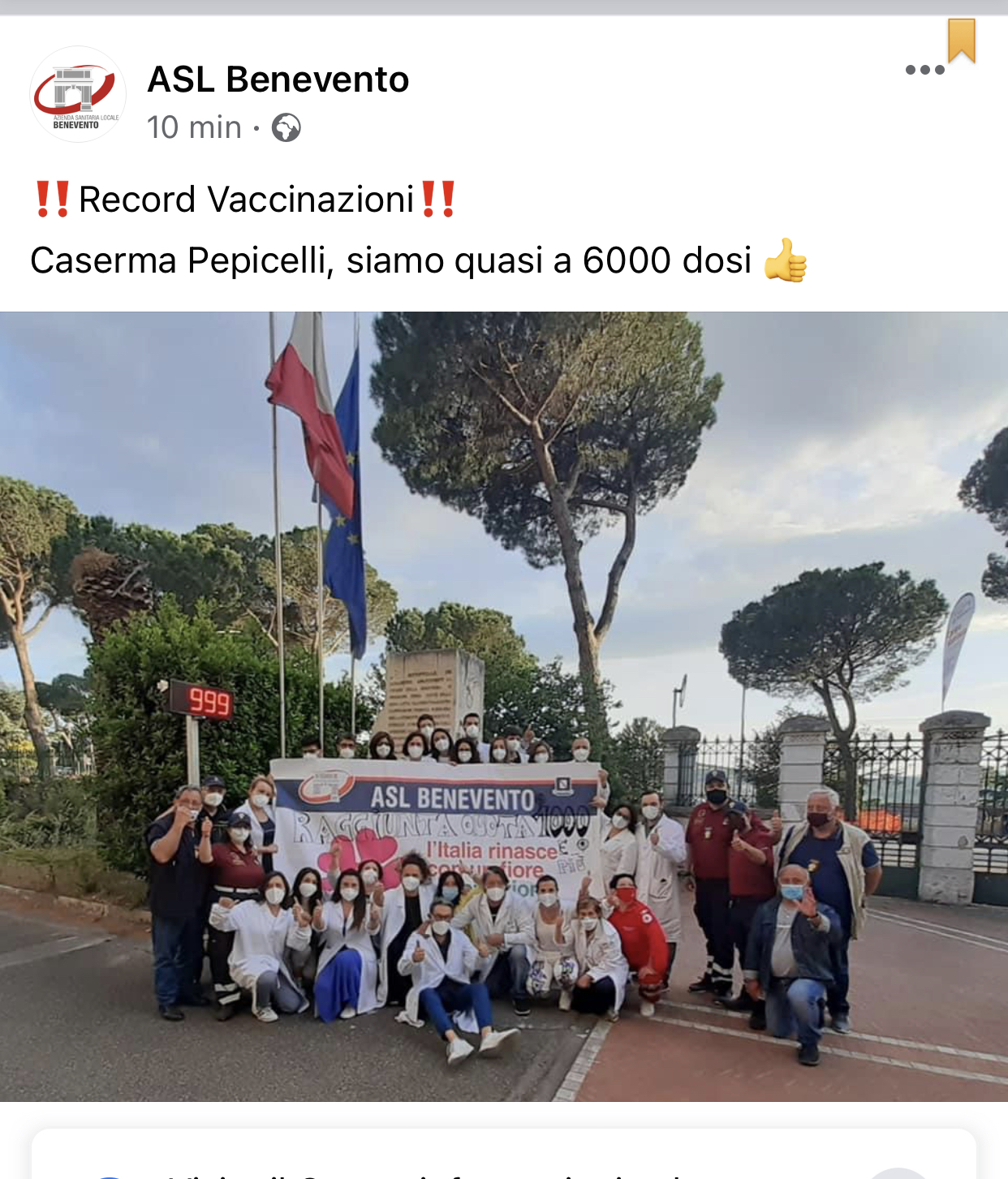 Vaccini, oggi nel Sannio 6000 somministrazioni