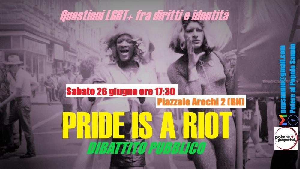 PAP Sannio insieme alla comunita’ Lgbt+ nei giorni dell’orgoglio