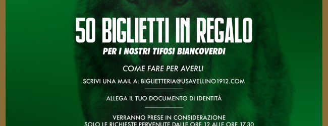 L’ Avellino regala 50 biglietti per il match contro il Padova