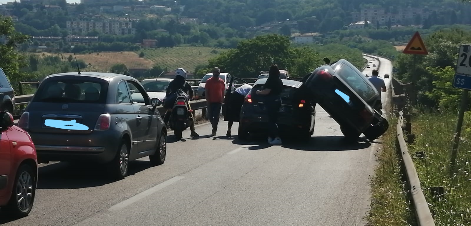 Benevento|Incidente tra due auto lungo la Tangenziale Est