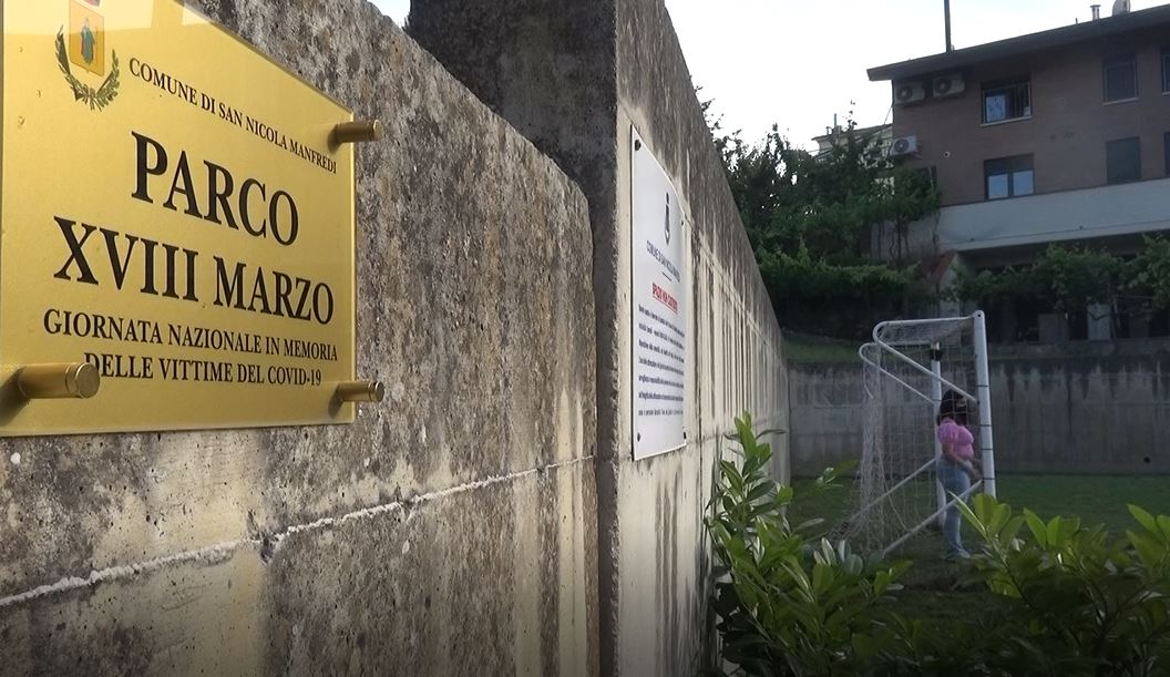 San Nicola Manfredi, inaugurato il “Parco 18 Marzo” in ricordo delle vittime del Covid