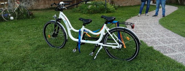 Arriva alla pista ciclabile di Pantano la Hugbike della solidarietà