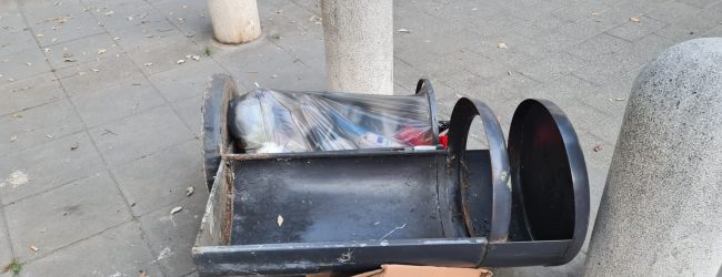 Benevento| Cestini vandalizzati lungo Viale Principe di Napoli, Asia sporge denuncia