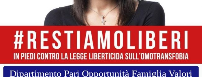 Sabato 10 luglio dalle 18 alle 20 gazebo informativo di FdI Sannio sul Ddl Zan