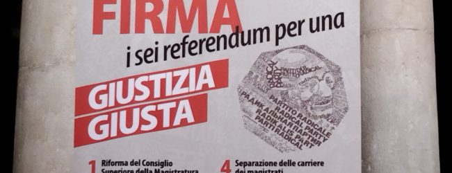 Giuistizia giusta, i sei quesiti referendari radicali
