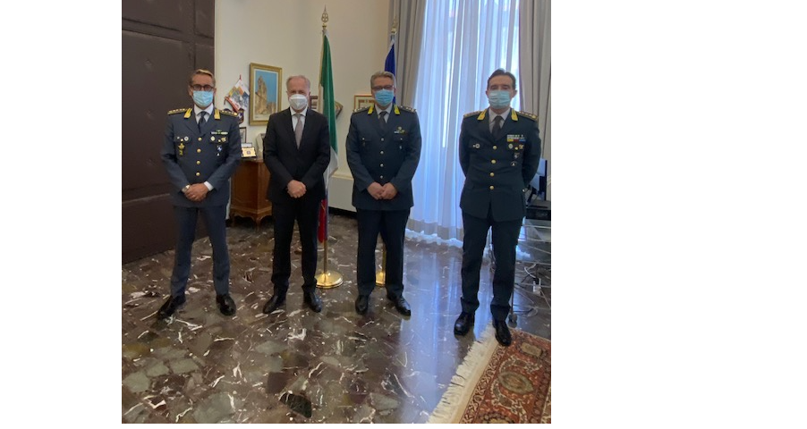 Alla Prefettura di Benevento la visita del nuovo Comandante della Finanza Bua