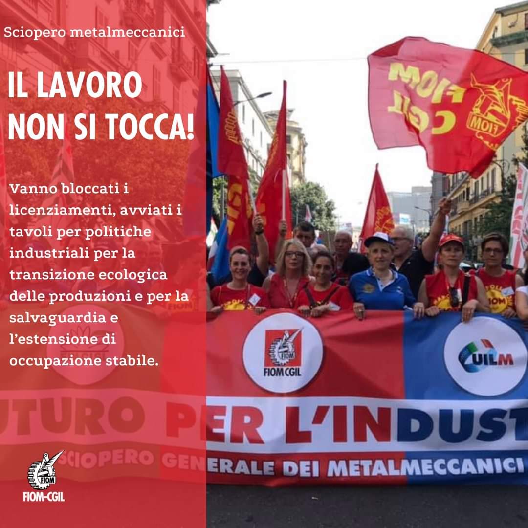 Metalmeccanici, il 20 giugno nuovo sciopero generale di 8 ore