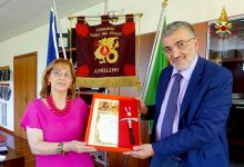 Al Comando dei Vigili del Fuoco di Avellino cerimonia di pensionamento del Direttore Lippo