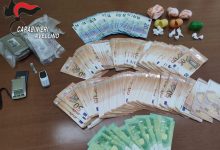 Chiusano San domenico|Spaccio, 35enne dai domiciliari al carcere: sequestrato un etto di cocaina, oltre mezzo chilo di hashish e 20mila euro in contanti