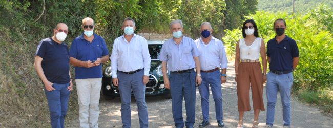 Strade provinciali, sopralluogo del presidente Di Maria a San Nicola Manfredi