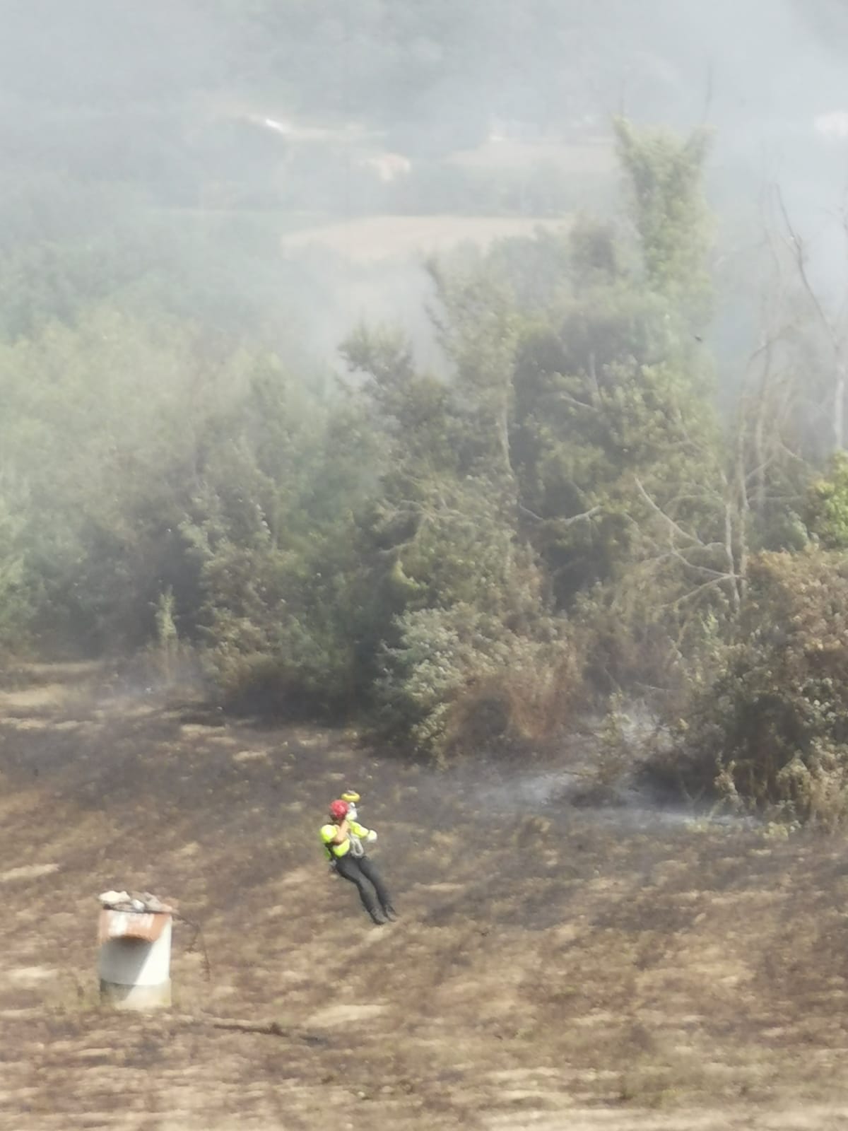 Ceppaloni| Cerca di spegnere un incendio nel suo terreno, gravemente ustionato 68enne