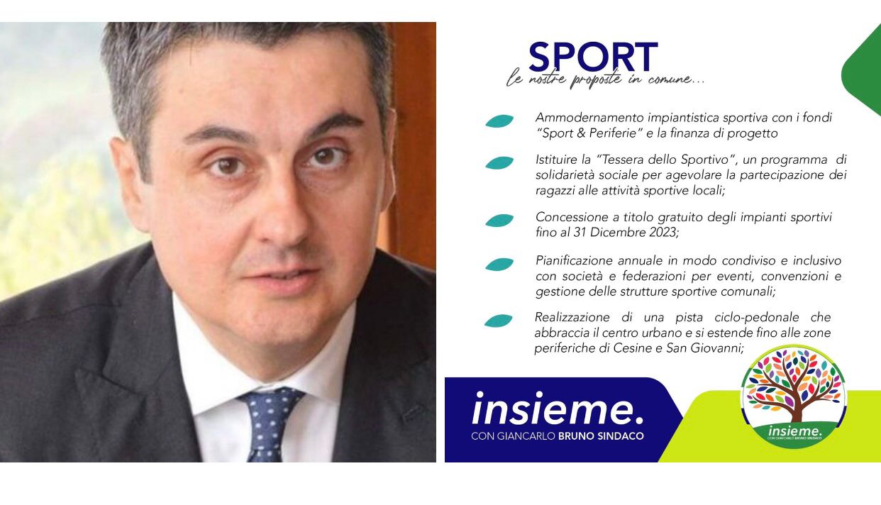 Le proposte in comune di “Insieme San Giorgio”. La “Tessera dello sportivo” nei primi 100 giorni di amministrazione