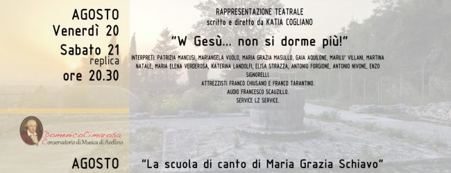 S.Angelo dei Lombardi| Teatro e musica al Parco della Memoria, 3 appuntamenti nel weekend