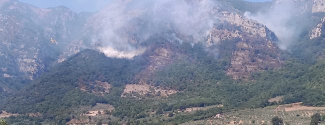 Faicchio: ancora in fiamme il Monte Erbano