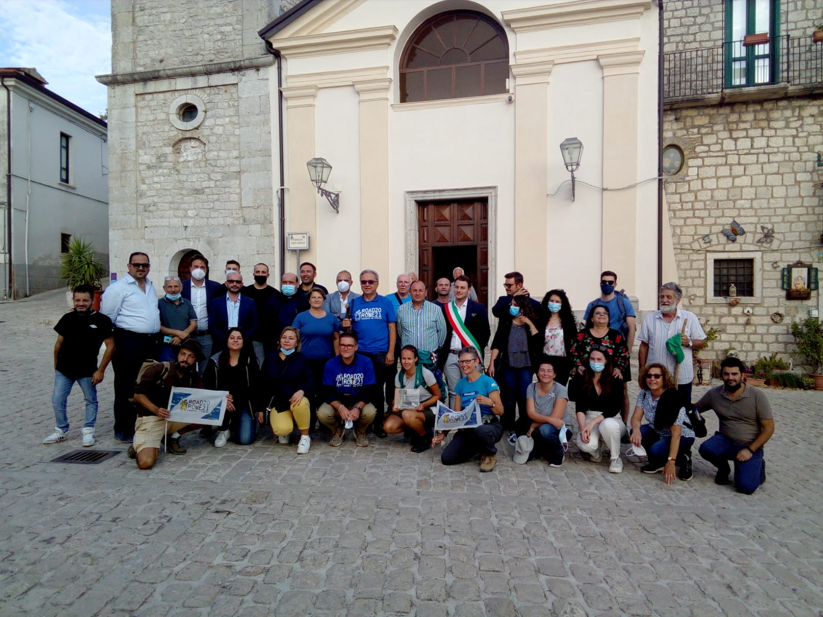 Buonalbergo, accolti con calore i pellegrini della “Via Francigena road to Rome 2021”