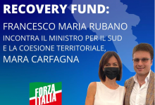 Recovery Fund: Francesco Maria Rubano incontro il Ministro Carfagna