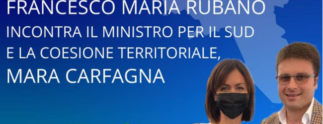 Recovery Fund: Francesco Maria Rubano incontro il Ministro Carfagna