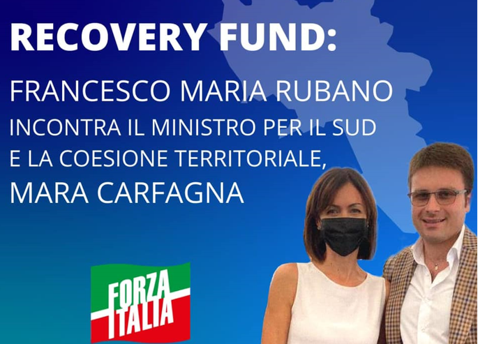 Recovery Fund: Francesco Maria Rubano incontro il Ministro Carfagna