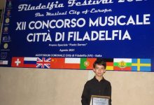 Musica, Salvatore Ruggiero vince il “Città di Filadelfia-Premio speciale Paolo Serrao”