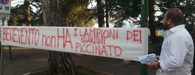 Basile (Citta’ Aperta): Benevento “non ha” piu’ i lampioni dei Giardini Piccinato
