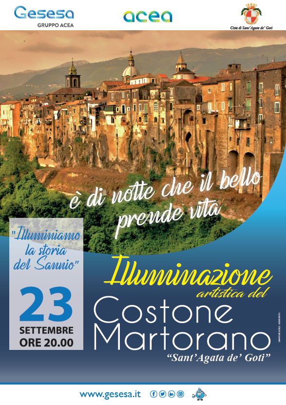 ‘Illuminiamo la storia del Sannio’, nuove luci sul Costone Martorano di Sant’Agata de’ Goti