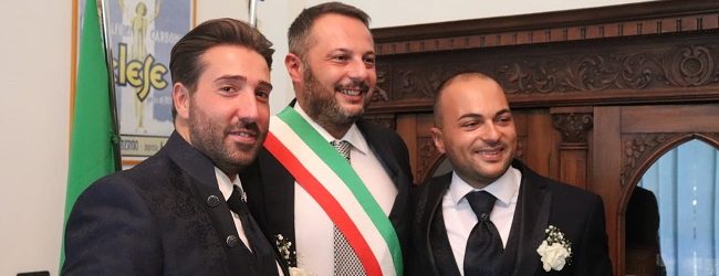 Telese Terme, Rosario e Alfonso coronano il loro sogno d’amore: celebrata la prima unione civile