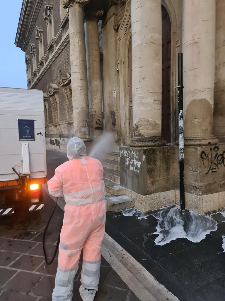 Convitto Nazionale e zone limitrofe, pulizia straordinaria dell’Asia