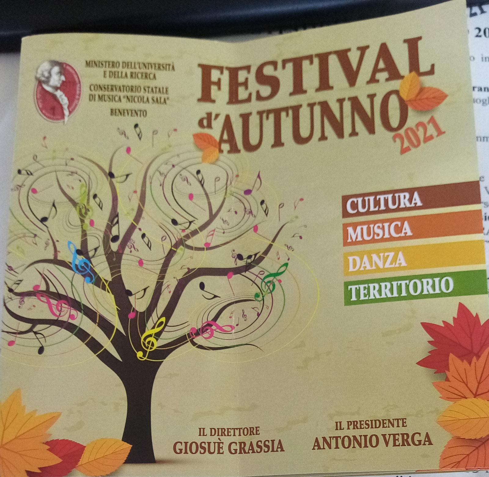 Benevento|Conservatorio Nicola Sala, tempo di bilanci e..d’Autunno