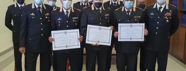 Avellino| Carabinieri, Medaglia Mauriziana al Merito per i luogotenenti carica speciale Fresa, Finale e Moschella