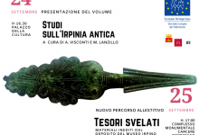 Avellino| Giornate Europee del Patrimonio, venerdì e sabato visite ed eventi al Museo Irpino