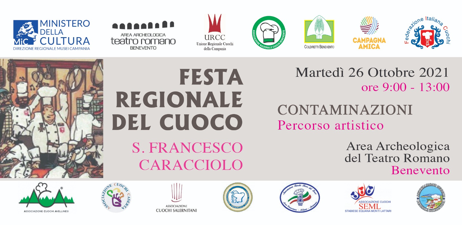 Benevento| Martedì al Teatro Romano la Festa Regionale del Cuoco