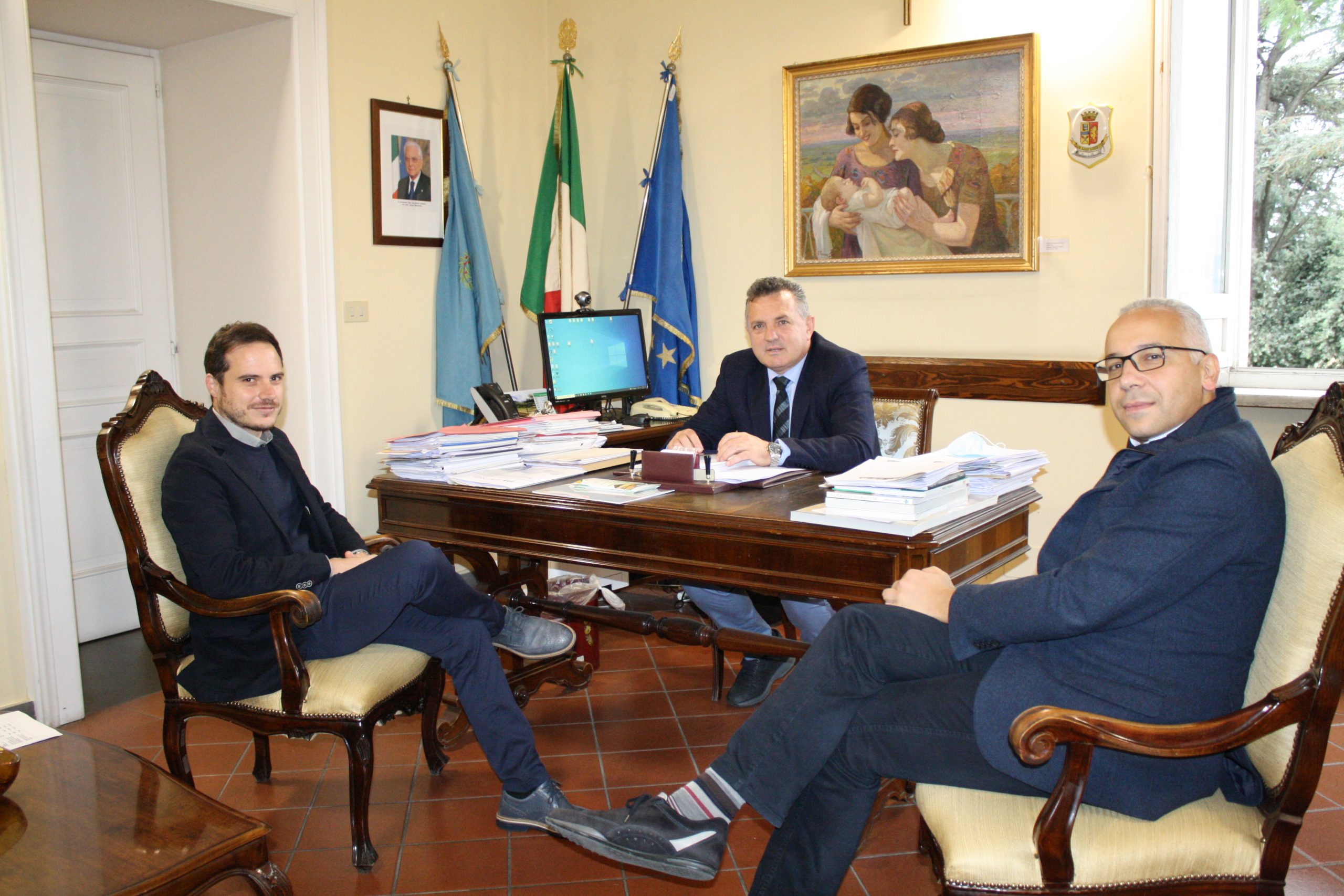 Alla Rocca dei Rettori Di Maria incontra gli amministratori di Pietrelcina