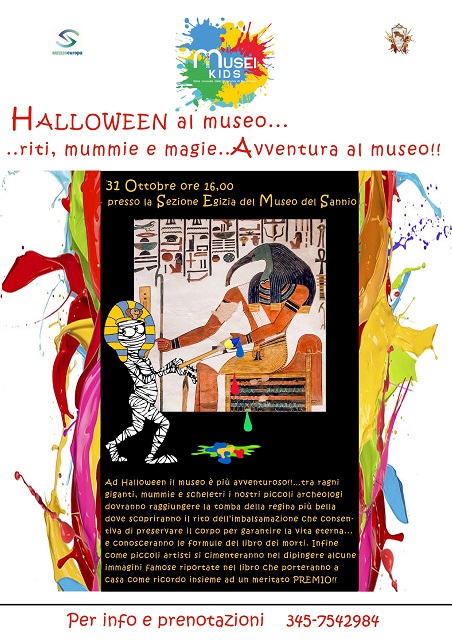 Halloween al Museo Egizio domenica 31 Ottobre tra riti, mummie e magie per i più piccoli
