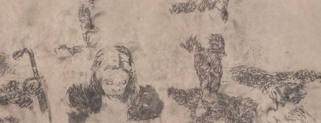 “Rubedo” la Divina Commedia interpretata da Enrico Mazzone su un tappeto di carta lungo 97 metri