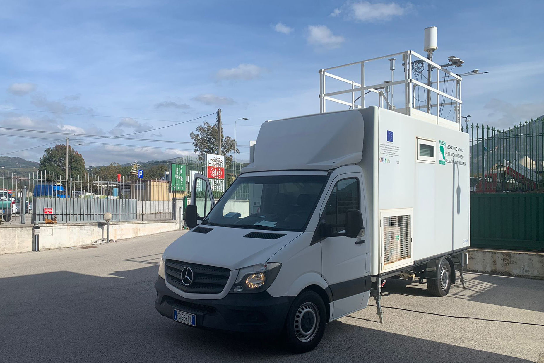 Inquinamento atmosferico nell’area dell’Alto Sarno, 2 laboratori mobili attivati a Solofra e Montoro