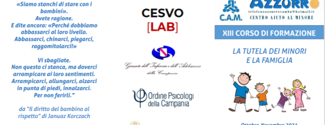 C.A.M. Telefono Azzurro Benevento: 13esima edizione del corso «La Tutela dei minori e la famiglia»