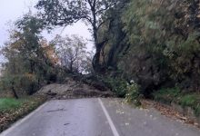 Tocco Caudio, frana lungo la Vitulanese: tratto chiuso