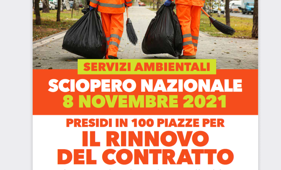 Lunedi 8 Novembre sciopero dei lavoratori del settore igiene ambientale anche a Benevento