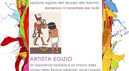 “Musei Giocando”: domenica 14 novembre appuntamento con i piú piccoli alla Sezione Egizia del Museo del Sannio
