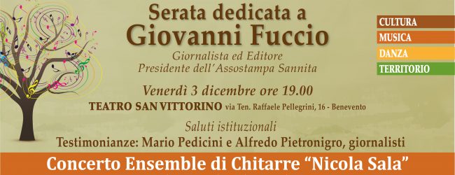 Benevento|Il Conservatorio Nicola Sala ricorda la figura del Presidente di Assostampa Giovanni Fucci