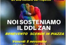 DDL Zan: Benevento scende in piazza
