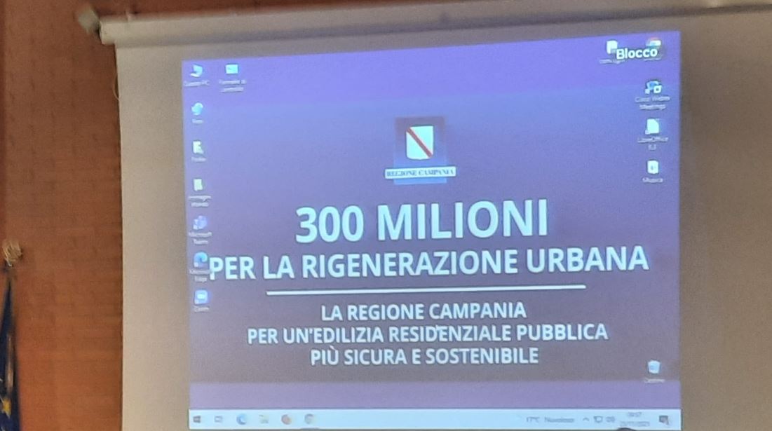 Riqualificazione dell’edilizia residenziale pubblica in Campania , presentato il bando Pnrr