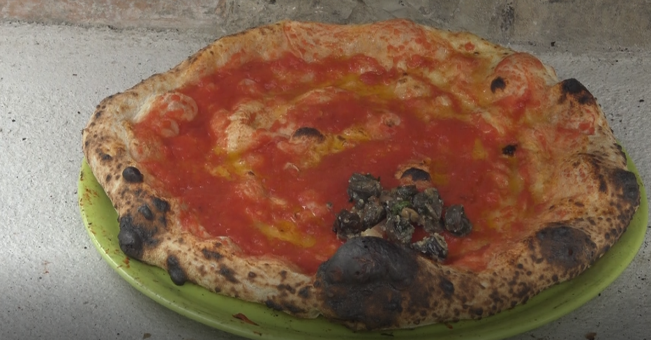pizza con lumache