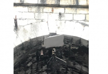 La segnalazione a Pantano: sulla pista ciclo-pedonale ‘si stacca’ pezzo di cornicione della Galleria