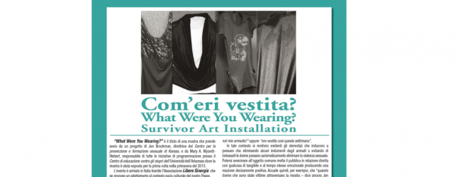 Exit Strategy ripropone la mostra “What Were You Wearing” a Guardia Sanframondi