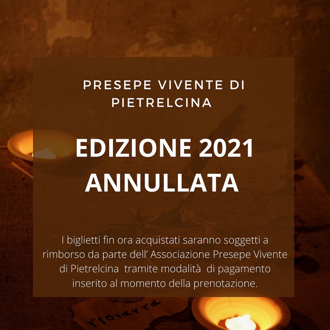 Covid, annullata la 33esima edizione del Presepe Vivente di Pietrelcina