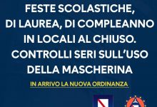 Covid: in Campania vietate le feste in locali al chiuso